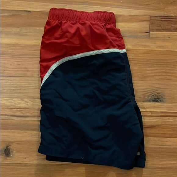 Nautica Red Swim Trunks Bathing Suit Mens Size XXL Beach Vacation - Picture 3 of 11